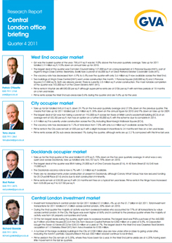 Central London Office Briefing Research Report Quarter 4 2011- GVA