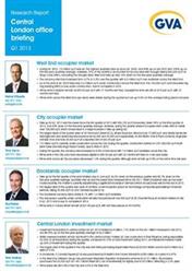 Central London Office Briefing, Q1 2013