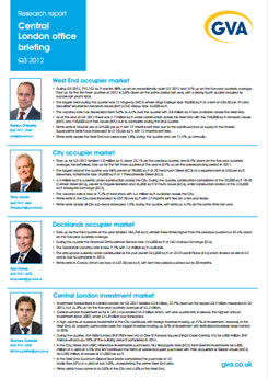Central London Office Briefing, Q2 2012