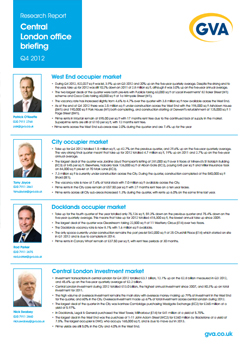 Central London Office Briefing, Q4 2012