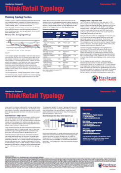 Think/Retail Typology - September 2011 - UK Retail Property Investment Research Thumbnail