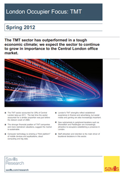 London Occupier Focus: Technology Media and Telecommunications