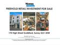 High Street Retail Property For Sale in 170 High Street, Guildford, GU1 3HW