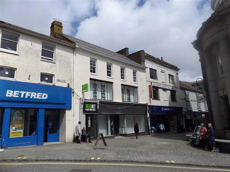 Retail Property To Let in Market Place, Penzance, TR18 2JF